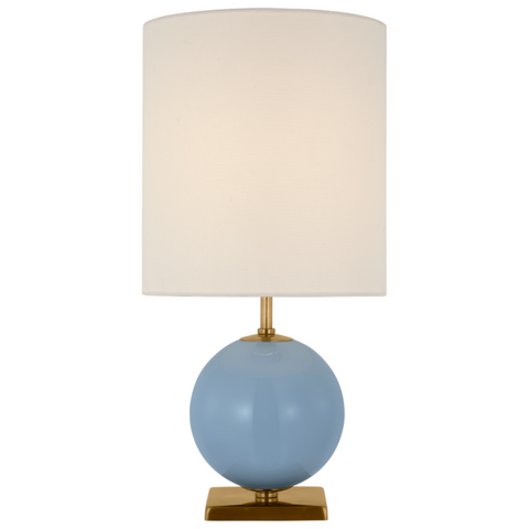 Elsie Small Table Lamp, Blue Painted Glass