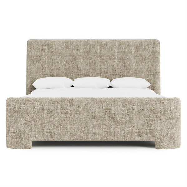 Pemba Shelter Bed King, Beige Boucle