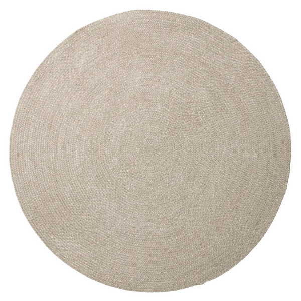 Braid Round Rug, Mushroom