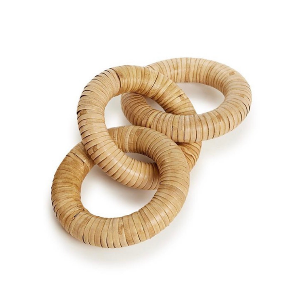 Rattan Links Decor, 2 Sizes, Sold Separately