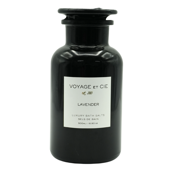 Voyage et Cie Violet Glass Botanical Mineral Salts