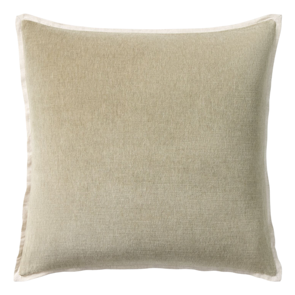 Classic Cotton Velvet Pillow Cover - Elm, 24" x 24"