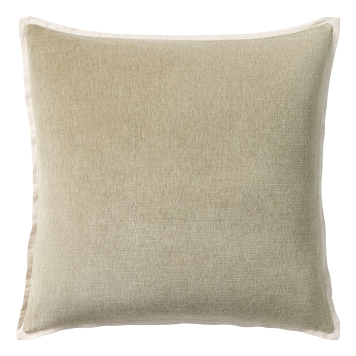 Classic Cotton Velvet Pillow Cover - Elm, 24" x 24"