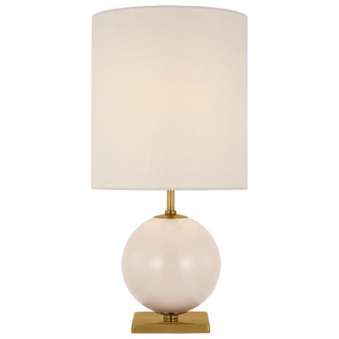 Elsie Small Table Lamp, Blush Painted Glass