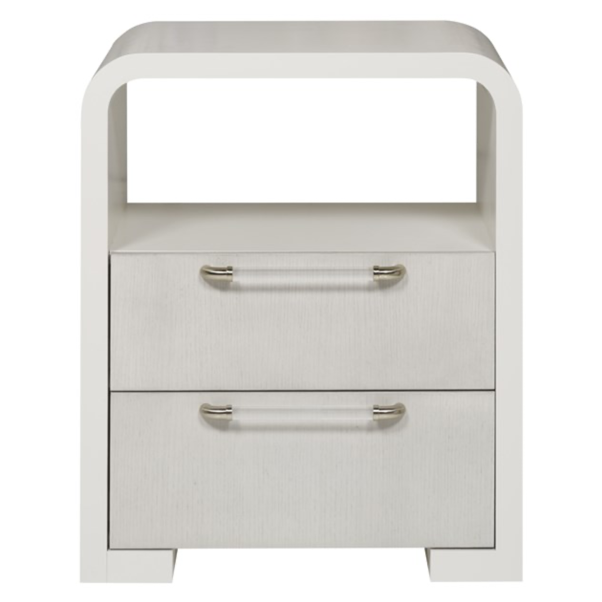 Cove Nightstand, White Frost, 24"