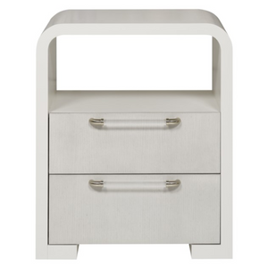 Cove Nightstand, White Frost, 24"