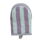 Woven Cotton Striped Oven Mitt, 3 Colours, Sold Separately