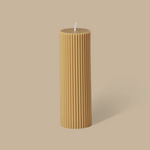 Wide Column Pillar Candle, Honey