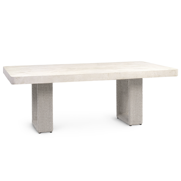 Shoreline Dining Table - Grey/White Agate, 80" W x 45" D