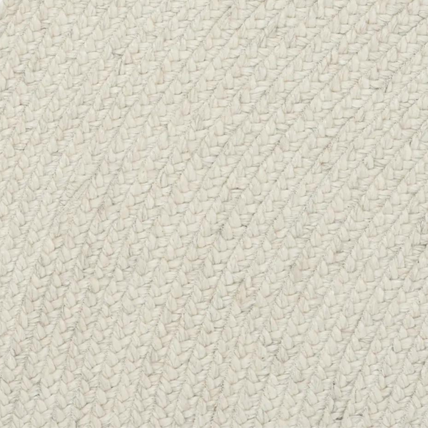 Braid Round Rug, Chalk