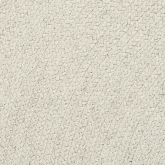 Braid Round Rug, Chalk