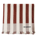 Plage Towel, Brown Stripe