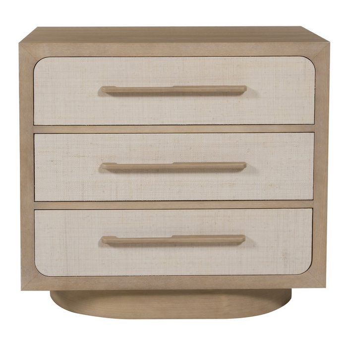 Reveal Nightstand 30", Navajo Case / Snowdrift Raffia