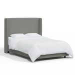 Clare Shelter Bed, Grey Linen, King & Queen