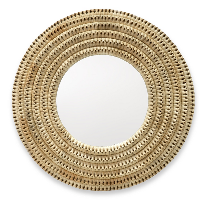 Kenis Braided Mirror, Natural, 48"Dia