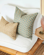 Rinella Saffron Linen Cushion, 14" x 22"