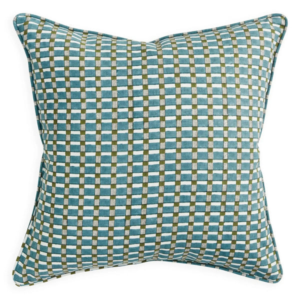 Kos Lagoon Linen Cushion, 20" x 20"
