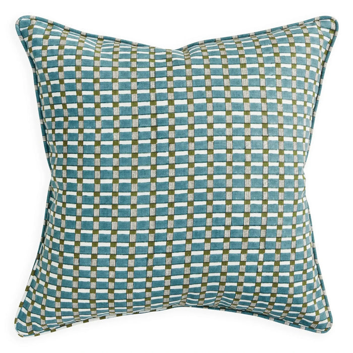 Kos Lagoon Linen Cushion, 20" x 20"