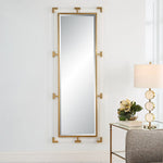 Balkan Tall Mirror, Gold, 28"W x 75"H