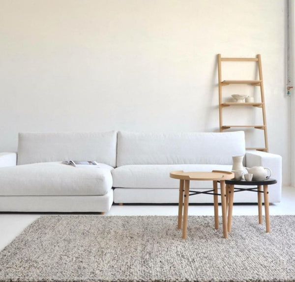 Tosta Leaning Shelf, Light Oak, 26.75" W × 17.25" D × 75.5" H