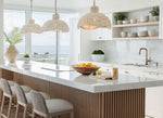 Surrey 24" Counter Stool, Cream White Leather