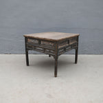 Reclaimed Sofa/End Table, 41"W x 41"D x 33"H