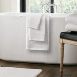 Cotton Terry 6 Piece Bath Set, White