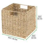 Seagrass Pantry Folding Cube, 10.5"H x 10.5"W x 10.5"D