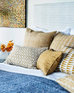 Tangier Sahara Linen Cushion, 14" x 22"