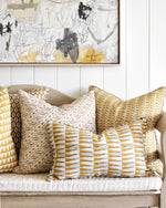Tangier Sahara Linen Cushion, 14" x 22"