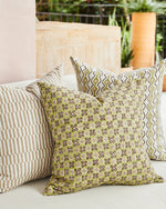 Hanko Juniper Linen Cushion, 20" x 20"