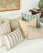 Alacha Juniper Linen Cushion, 14" x 22"