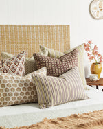 Alacha Juniper Linen Cushion, 14" x 22"