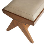 Luchesse Bench, Morel Leather