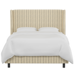 Clare Shelter Bed, Tan Stripe, King & Queen