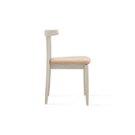 Arial Horn Chair, Dove/Champagne