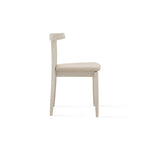 Arial Leather Horn Chair, Dove/Sand