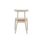 Arial Horn Chair, Dove/Champagne