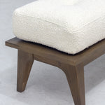 Katsura 60" Bench, Fawn/Alpine Boucle