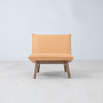 Cantor Leather Lounge Chair, Fawn & Paloma Nectar