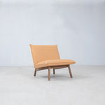 Cantor Leather Lounge Chair, Fawn & Paloma Nectar