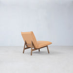 Cantor Leather Lounge Chair, Fawn & Paloma Nectar