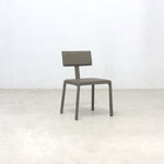 Cato Top Grain Leather Side Chair, Ventura Flint