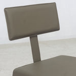 Cato Top Grain Leather Side Chair, Ventura Flint