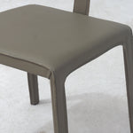 Cato Top Grain Leather Side Chair, Ventura Flint