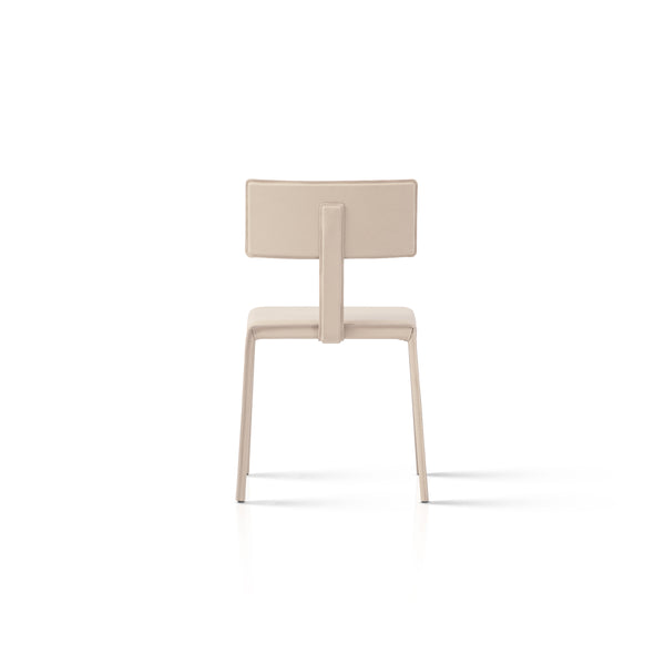 Cato Top Grain Leather Side Chair, Heritage Sand