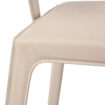 Cato Top Grain Leather Side Chair, Heritage Sand