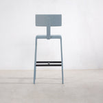 Cato Top Grain Leather Bar Stool, Dawn