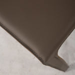 Cato Top Grain Leather Bar Stool, Flint