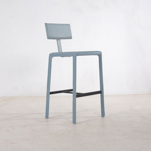 Cato Top Grain Leather Bar Stool, Dawn